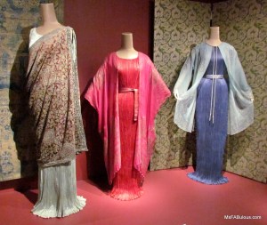 Dresses designed by Mariano Fortuny